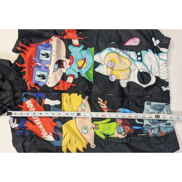 Members Only Nickelodeon Jacket Size M Rugrats Spongebob Hey Arnold Squidward - Picture 8 of 10